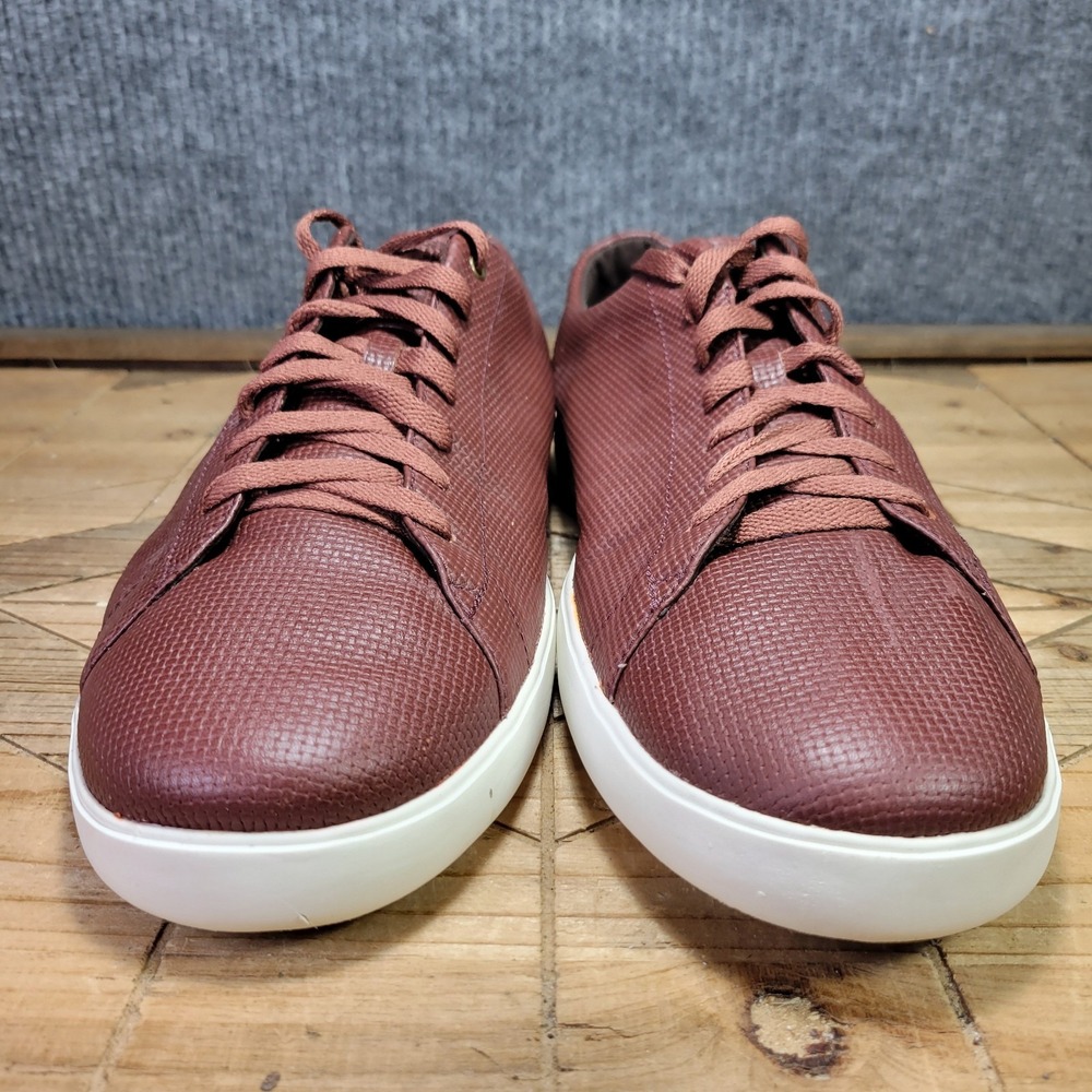 Cole Haan Grand ØS Crosscourt Mens 13 Rum Raisin Casual Leather Sneaker Shoes - Picture 4 of 13